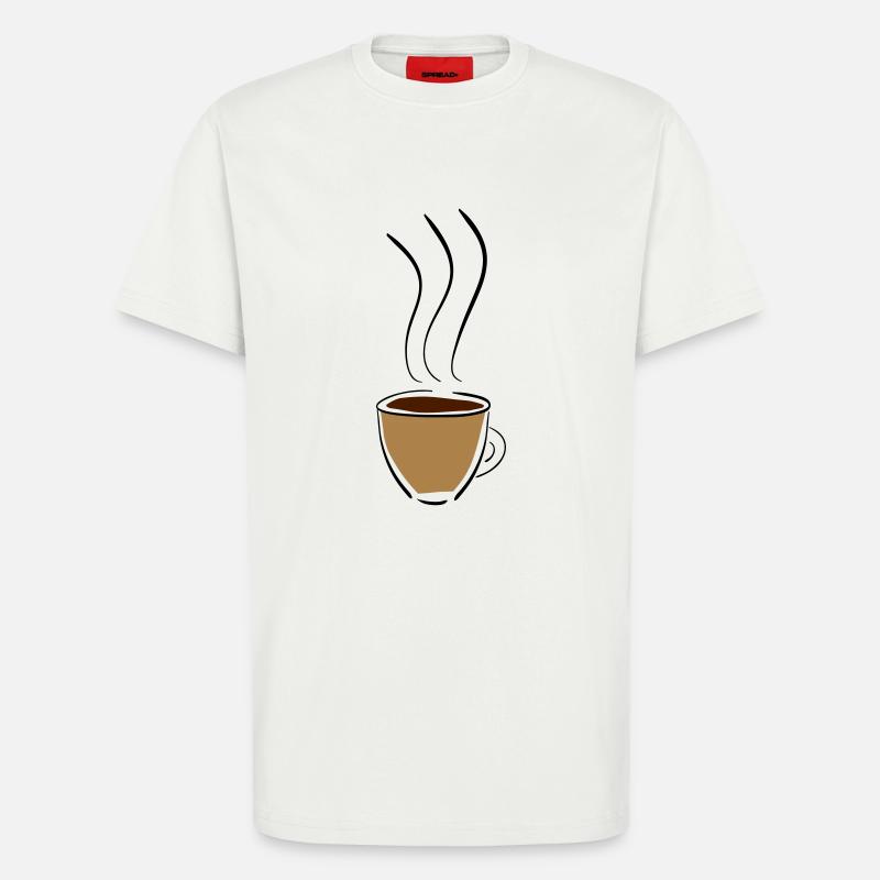 kaffee - T-Shirt - made by SPREAD - OFF WHITE