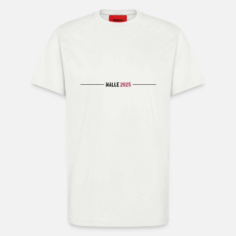 Malle 2025 Strich - T-Shirt - made by SPREAD - OFF WHITE