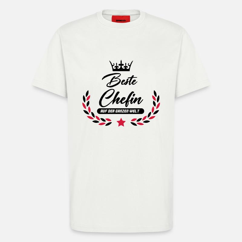 beste chefin der welt 02 - T-Shirt - made by SPREAD - OFF WHITE
