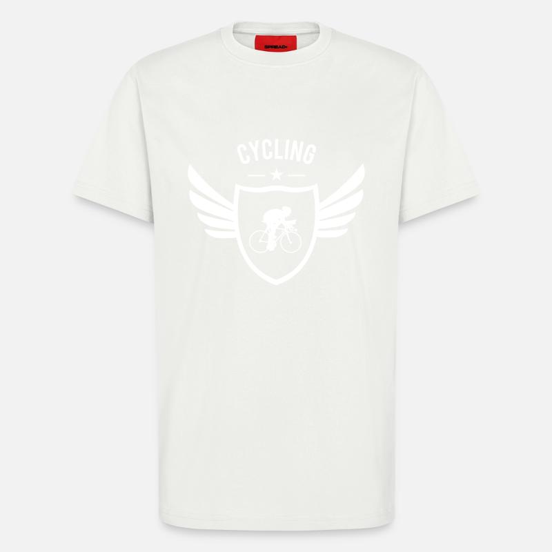 Cycling Winged - T-Shirt - made by SPREAD - OFF WHITE