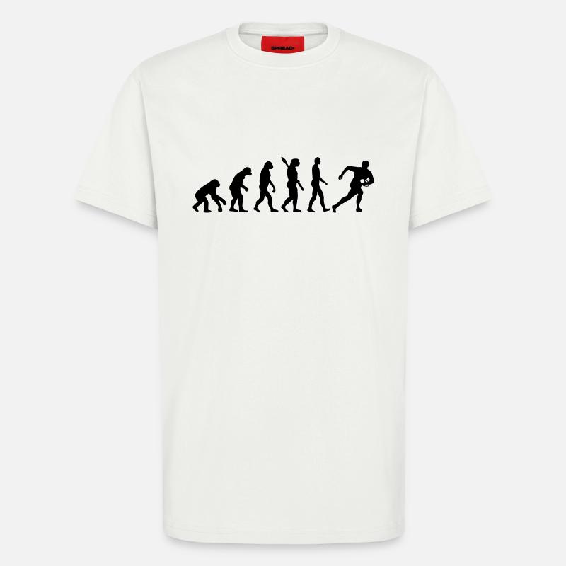Evolution Rugby - T-shirt bio décontracté fabriqué en UE - OFF WHITE