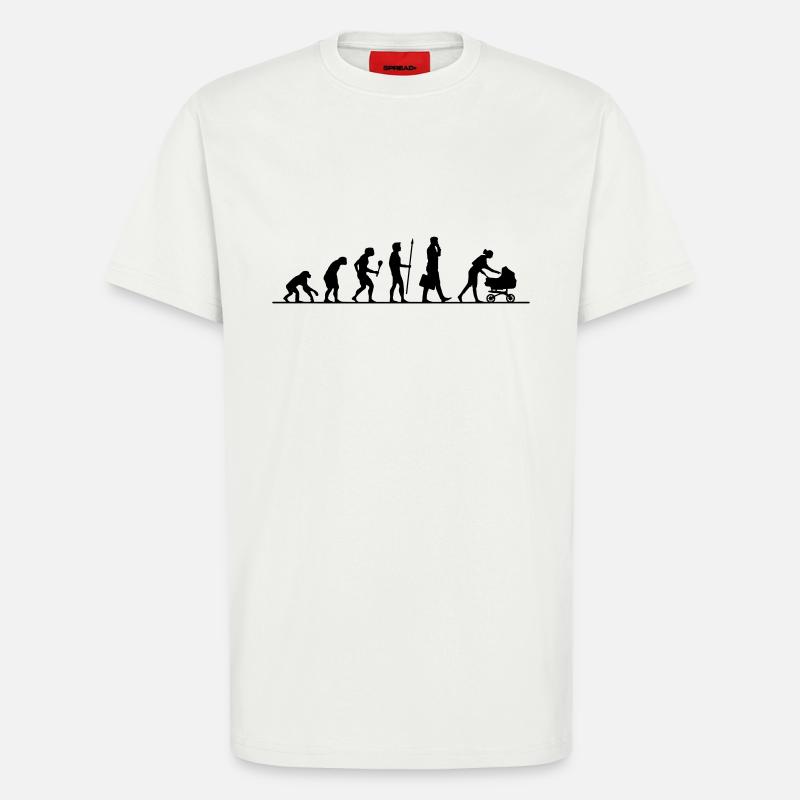 Evolution Kinderwagen - T-Shirt - made by SPREAD - OFF WHITE