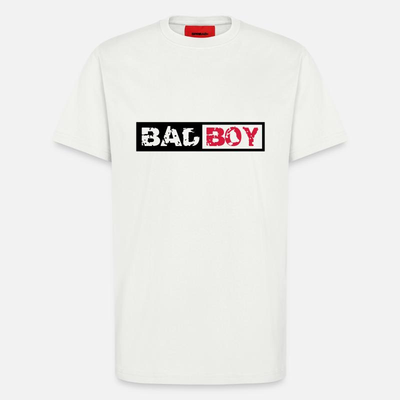 Bad Boy Design - T-shirt bio décontracté fabriqué en UE - OFF WHITE