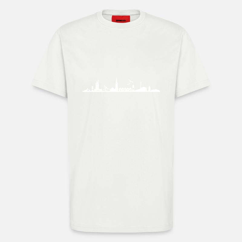 Skyline - Helgoland - T-Shirt - made by SPREAD - OFF WHITE