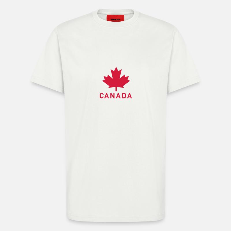 Canada Leaf einfarbig - T-Shirt - made by SPREAD - OFF WHITE