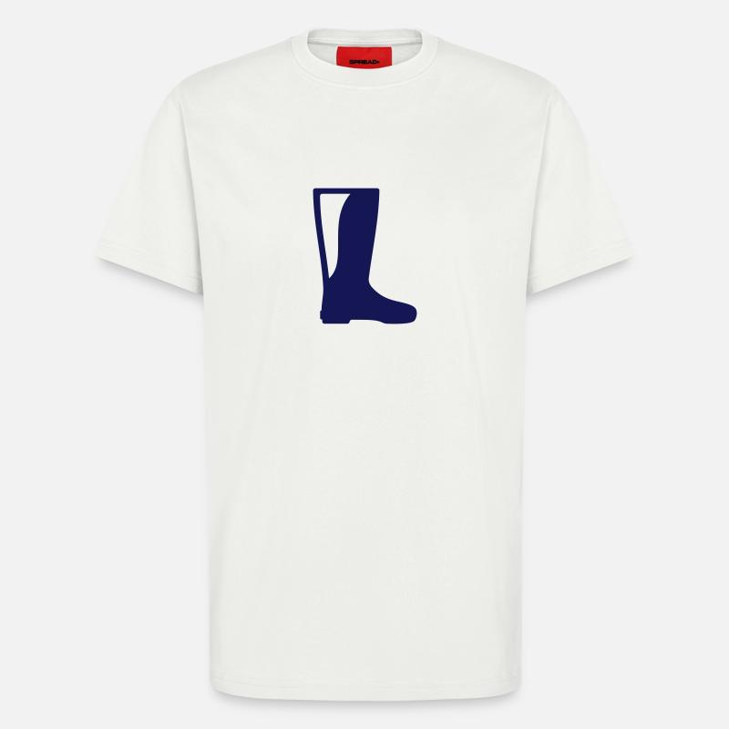 Stiefel - T-Shirt - made by SPREAD - OFF WHITE