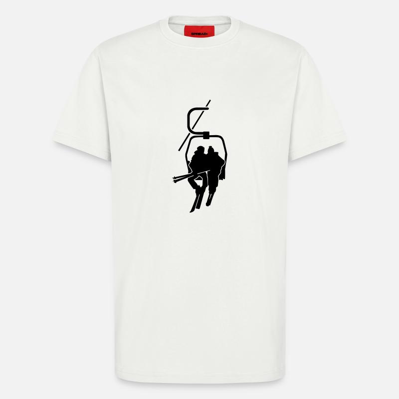 Ski - T-Shirt - made by SPREAD - OFF WHITE