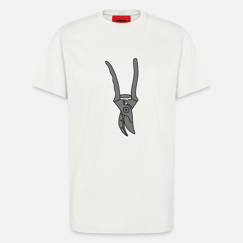 Gartenschere 2 - T-Shirt - made by SPREAD - OFF WHITE