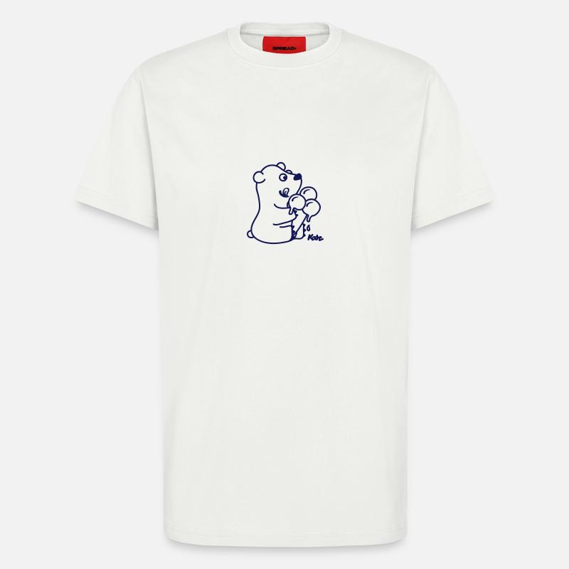 Eisbär - T-Shirt - made by SPREAD - OFF WHITE