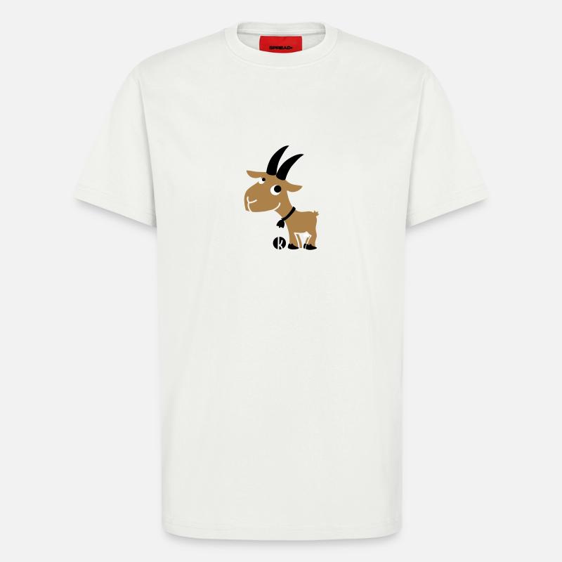 Goat - T-Shirt - made by SPREAD - OFF WHITE