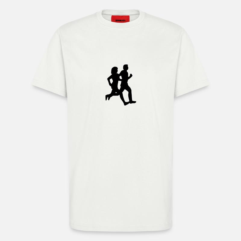 Friedens-Lauf - T-Shirt - made by SPREAD - OFF WHITE