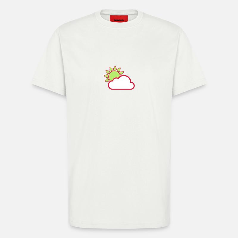 Cloud - Sun - Wolke - Sonne - T-Shirt - made by SPREAD - OFF WHITE