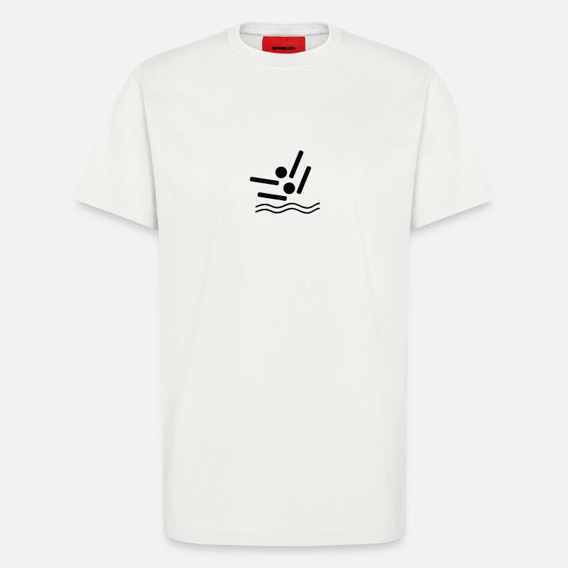 synchronised swimming - T-Shirt - made by SPREAD - OFF WHITE