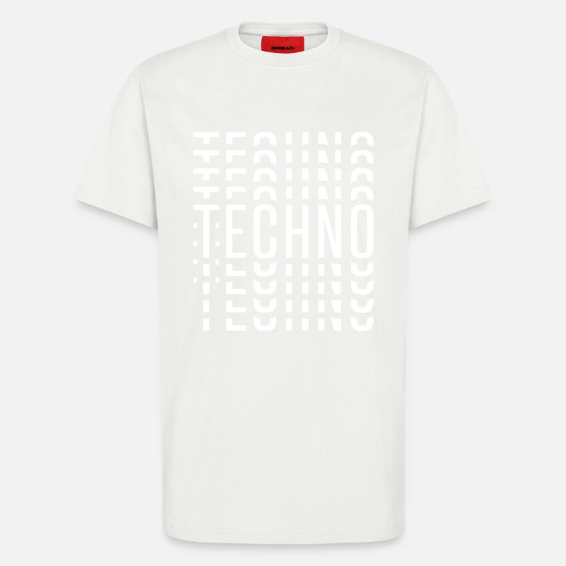 TECHNO TECHNO TECHNO - T-Shirt - made by SPREAD - OFF WHITE