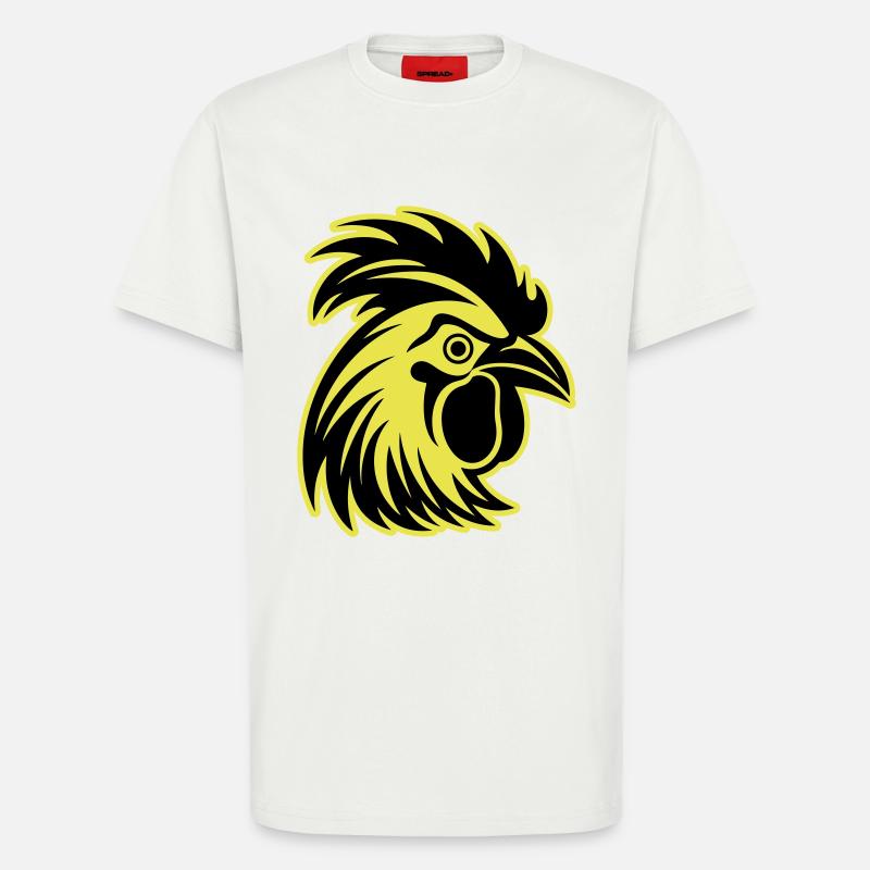 Hahn Tier - T-Shirt - made by SPREAD - OFF WHITE
