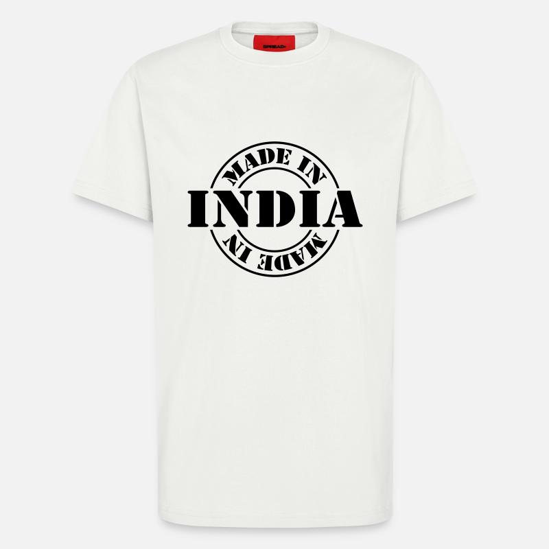 made in india m1k2 - T-shirt bio décontracté fabriqué en UE - OFF WHITE