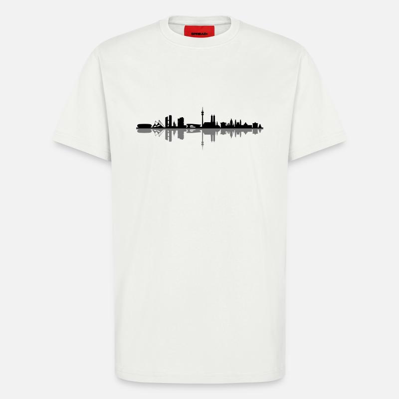 Skyline - München - T-Shirt - made by SPREAD - OFF WHITE