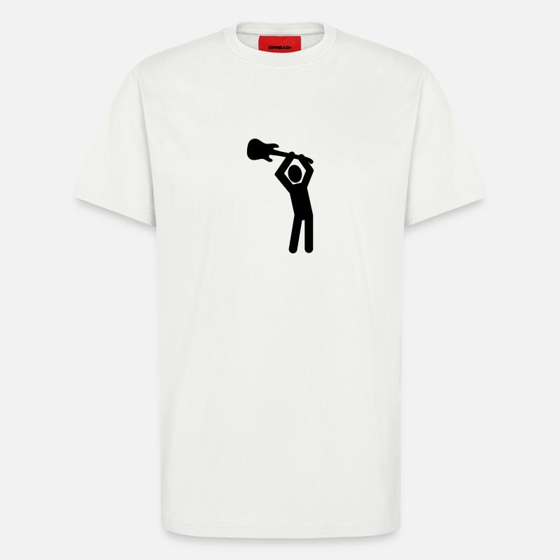 Rock guitar - T-Shirt - made by SPREAD - OFF WHITE