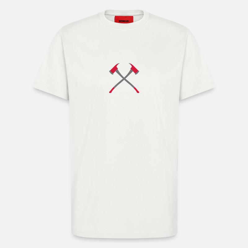 2 fire axes - T-Shirt - made by SPREAD - OFF WHITE
