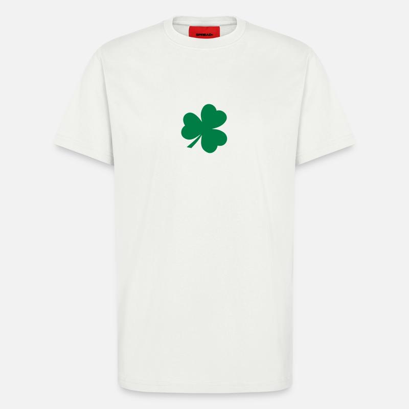 Kleeblatt Clover Shamrock - T-Shirt - made by SPREAD - OFF WHITE