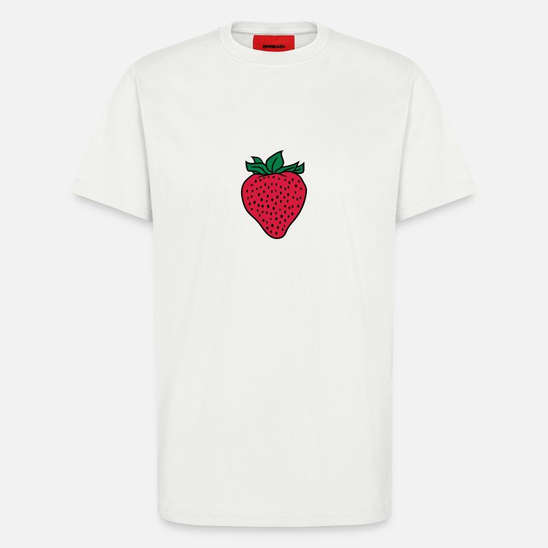 strawberry - T-Shirt - made by SPREAD - OFF WHITE