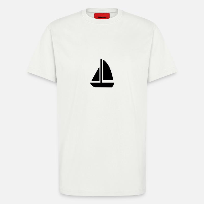 Segeln Boot - T-Shirt - made by SPREAD - OFF WHITE