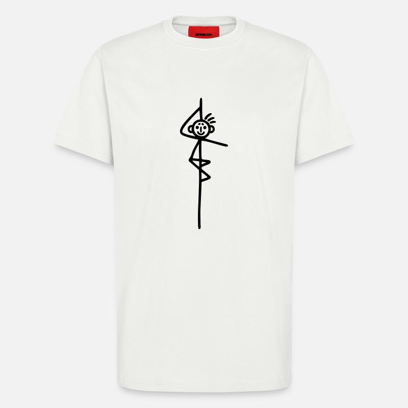 Strichmännchen Pole Dance - T-Shirt - made by SPREAD - OFF WHITE