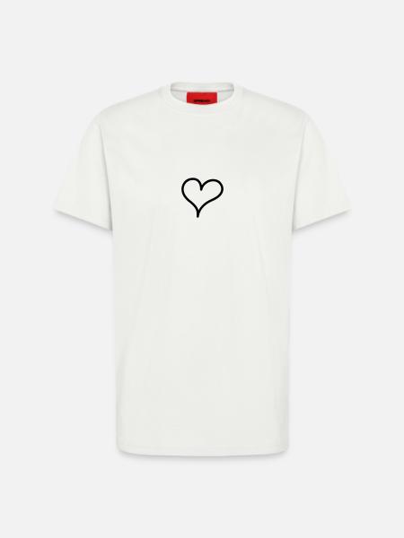 Love u! - T-Shirt - made by SPREAD - OFF WHITE
