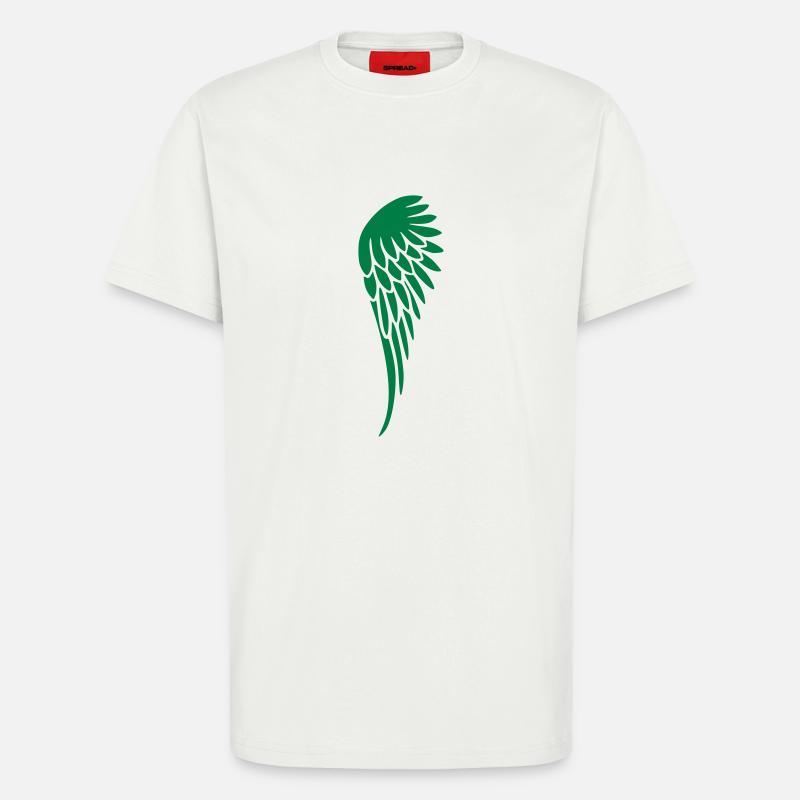 fluegel_links - T-Shirt - made by SPREAD - OFF WHITE