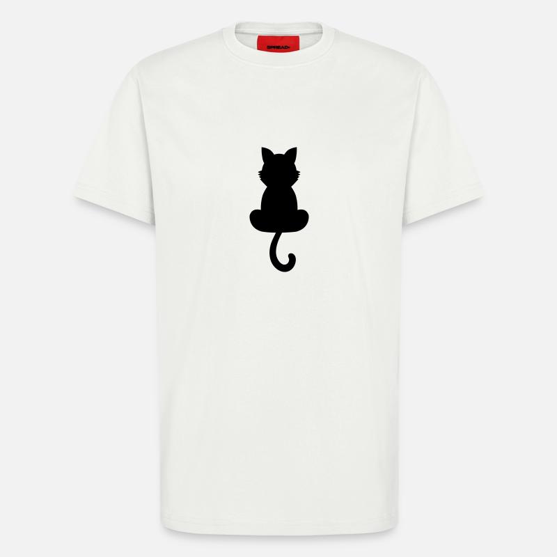 Katze - T-Shirt - made by SPREAD - OFF WHITE
