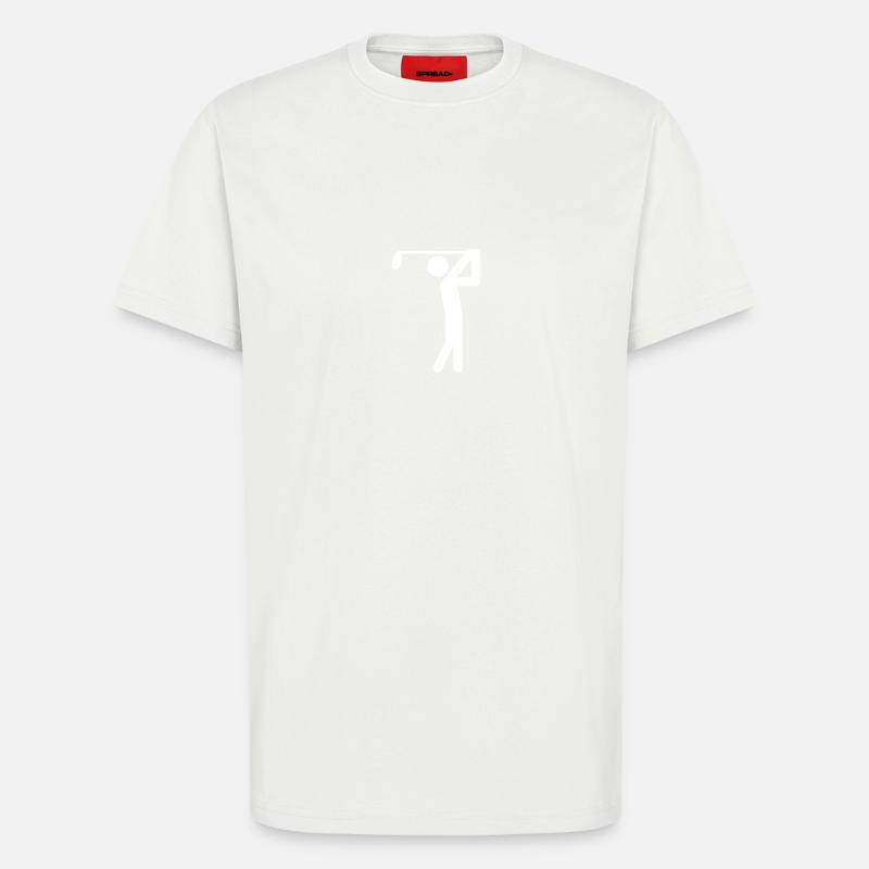 Golfer Symbol - T-Shirt - made by SPREAD - OFF WHITE