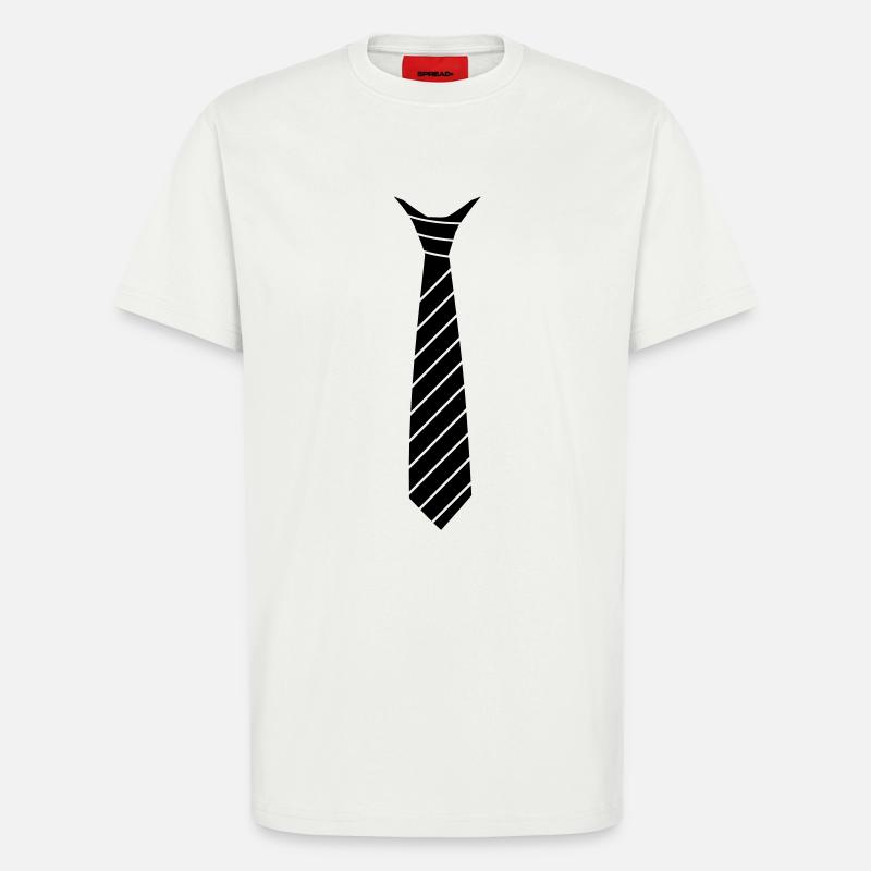 Krawatten Illusion - T-Shirt - made by SPREAD - OFF WHITE