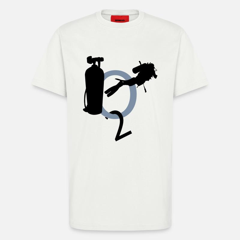 Diving - T-Shirt - made by SPREAD - OFF WHITE