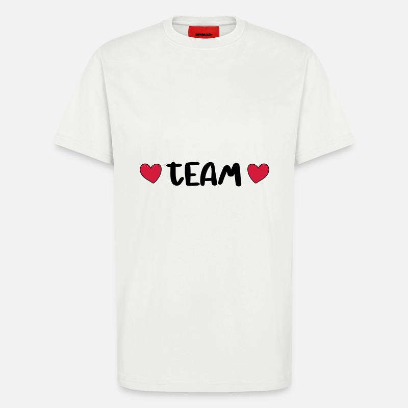 Team Herz - T-Shirt - made by SPREAD - OFF WHITE