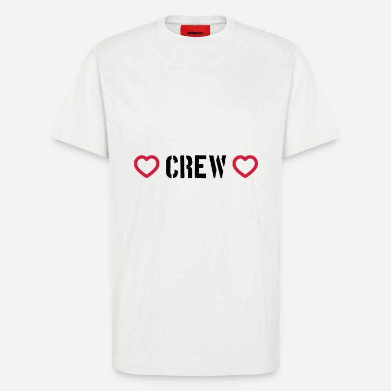 Crew Heart - T-Shirt - made by SPREAD - OFF WHITE