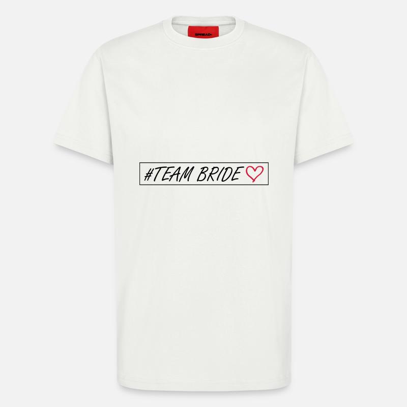 Team Bride Herz - T-Shirt - made by SPREAD - OFF WHITE