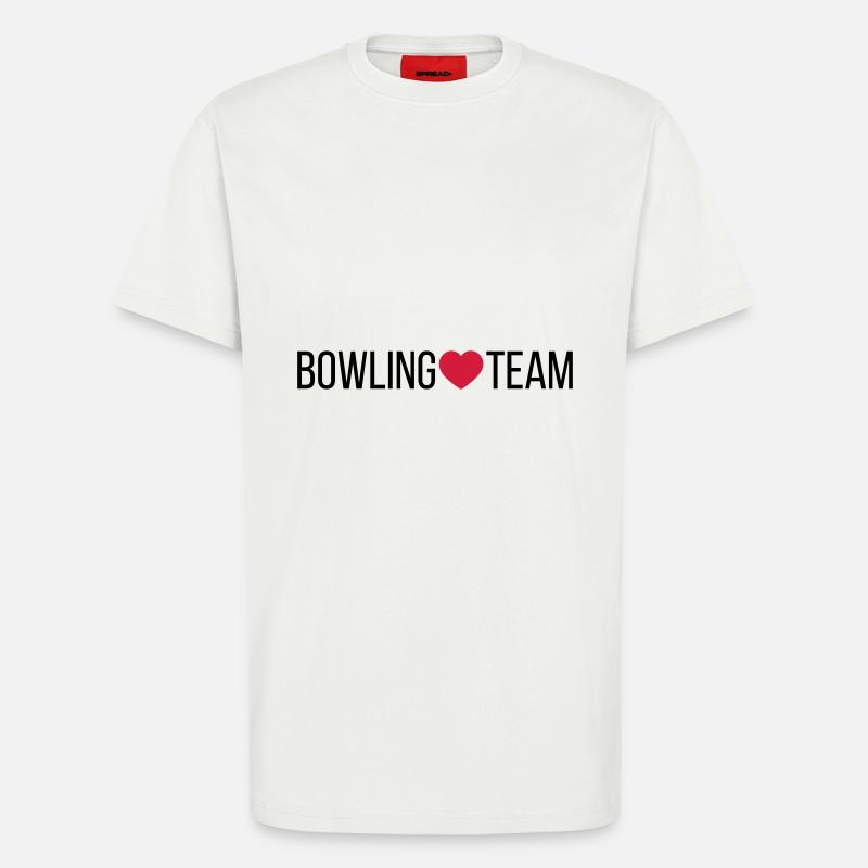 Bowling Team Heart - T-Shirt - made by SPREAD - OFF WHITE