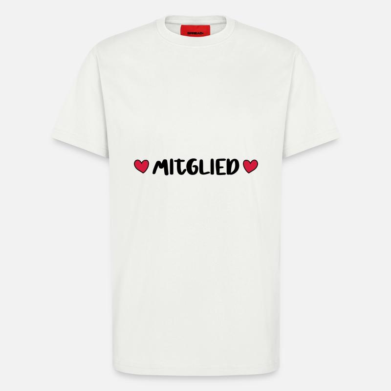 Mitglied Herz - T-Shirt - made by SPREAD - OFF WHITE