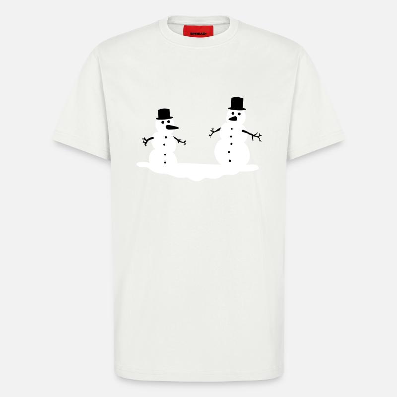 Schneemänner - T-Shirt - made by SPREAD - OFF WHITE