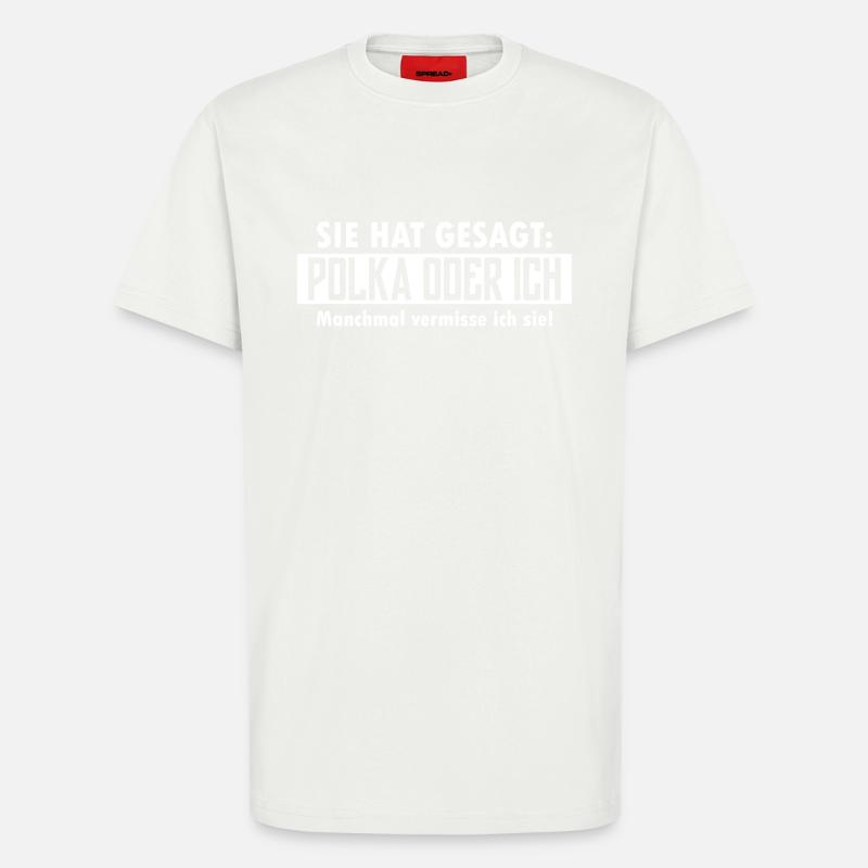 polka oder ich - T-Shirt - made by SPREAD - OFF WHITE