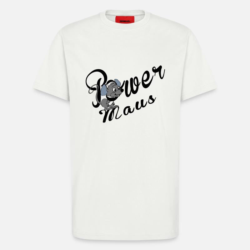 Power Maus - T-Shirt - made by SPREAD - OFF WHITE