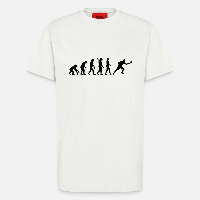 Evolution Tischtennis - T-Shirt - made by SPREAD - OFF WHITE