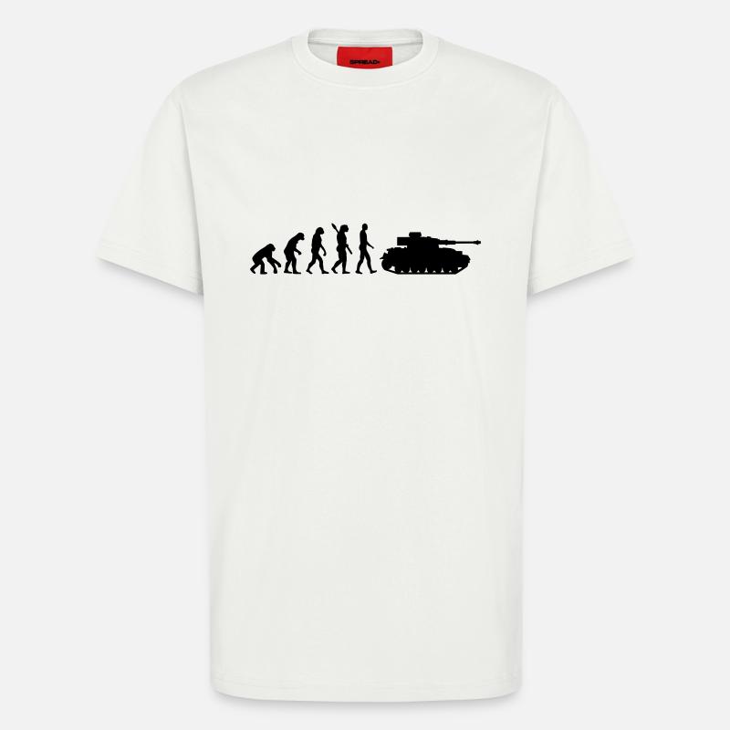 Evolution Tank - T-shirt bio décontracté fabriqué en UE - OFF WHITE