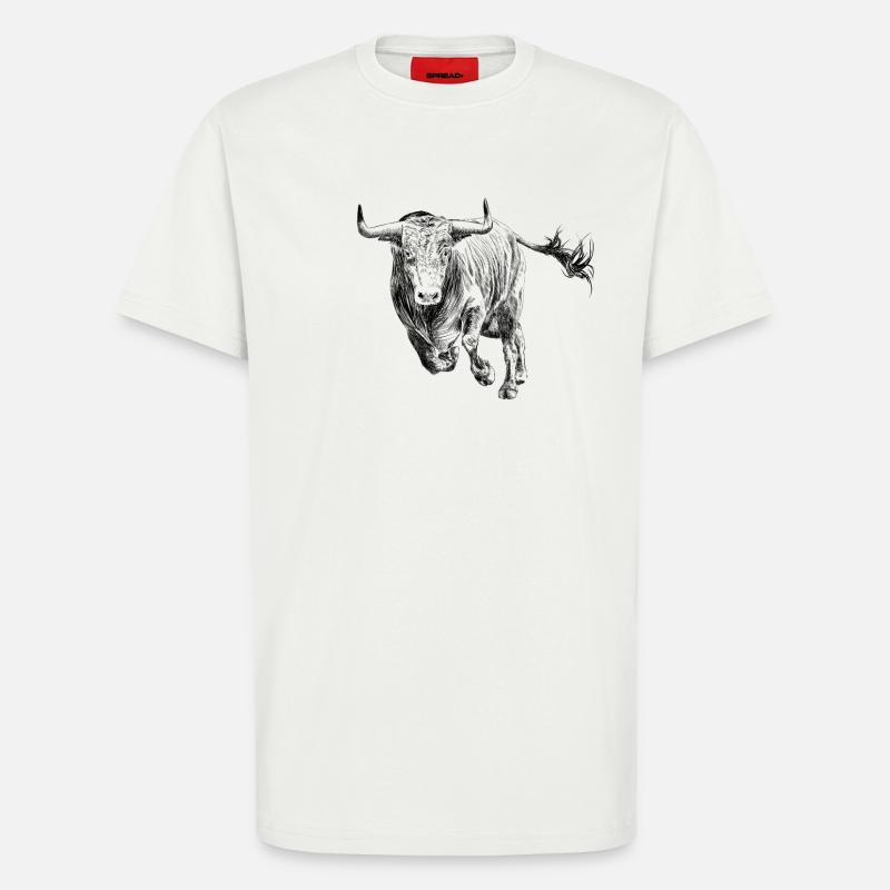Bull - T-Shirt - made by SPREAD - OFF WHITE