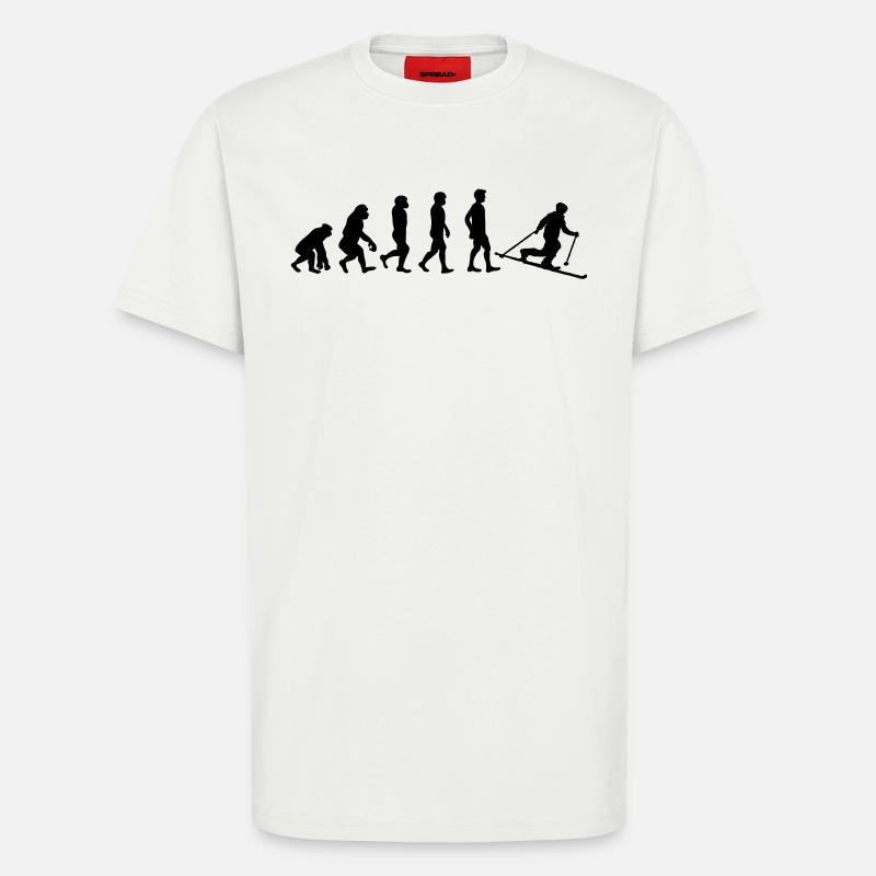 Evolution Telemark - T-Shirt - made by SPREAD - OFF WHITE