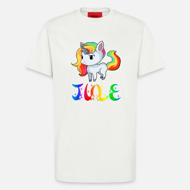 Jule Einhorn - T-Shirt - made by SPREAD - OFF WHITE
