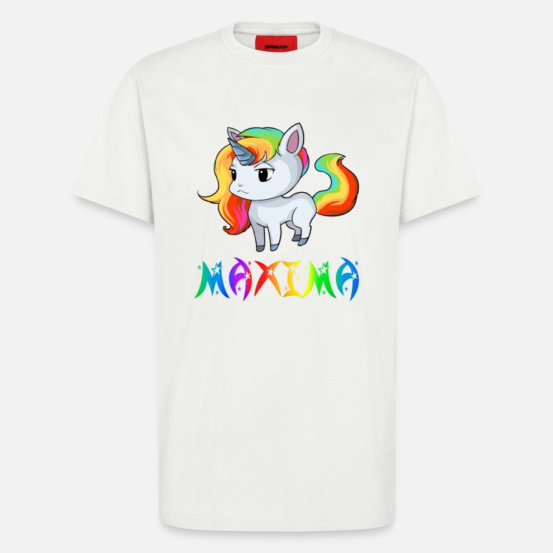 Maxima Einhorn - T-Shirt - made by SPREAD - OFF WHITE