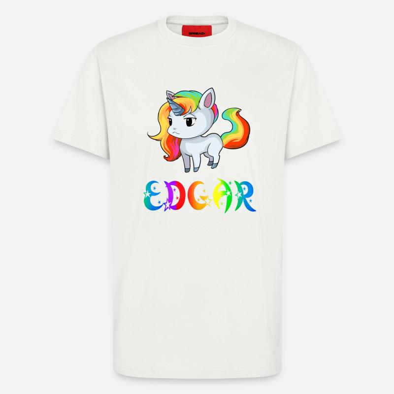 Edgar Einhorn - T-Shirt - made by SPREAD - OFF WHITE