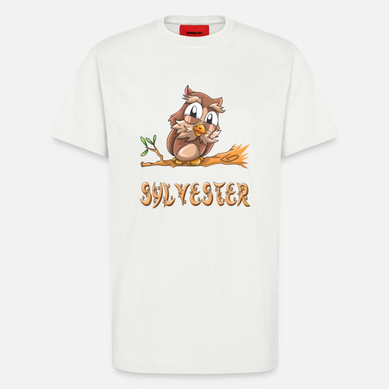 Eule Sylvester - T-Shirt - made by SPREAD - OFF WHITE