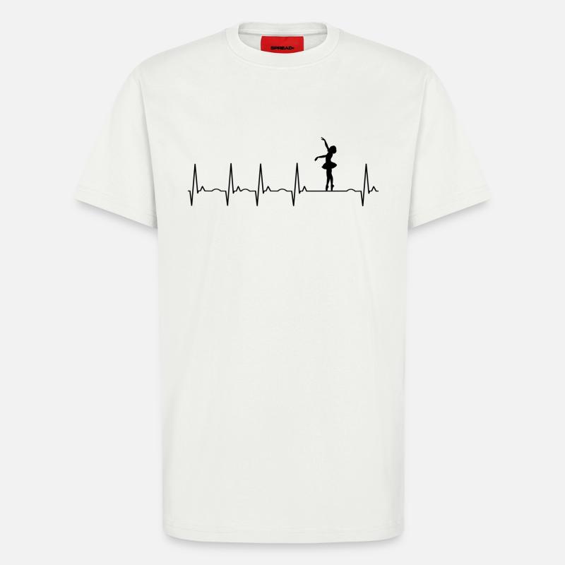 ballet - T-shirt bio décontracté fabriqué en UE - OFF WHITE